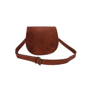 5779 Handmade Full Grain Vintage Leather Crossbody Sling Bag /Teen Girls